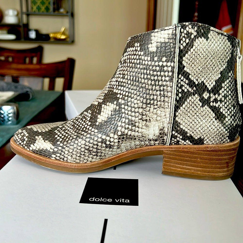 Dolce Vita snake print boots